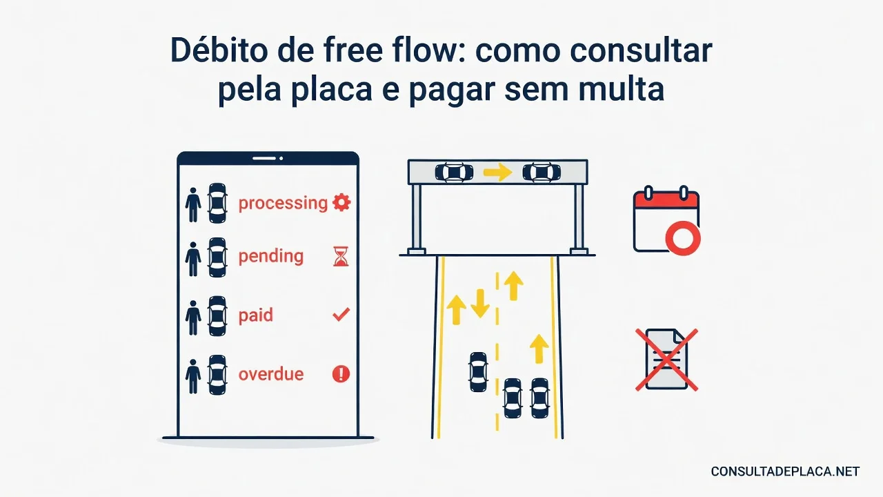 Débito de free flow: como consultar pela placa e pagar sem multa