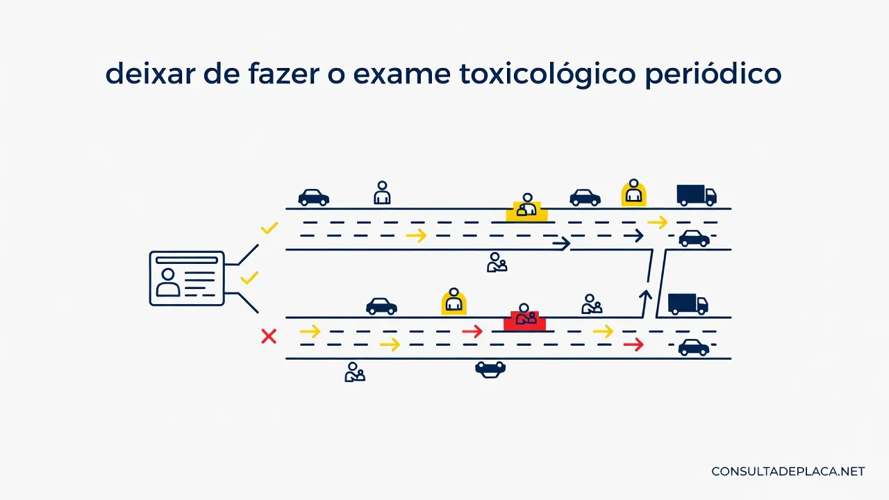Artigo 165-D do CTB: deixar de fazer o exame toxicológico periódico