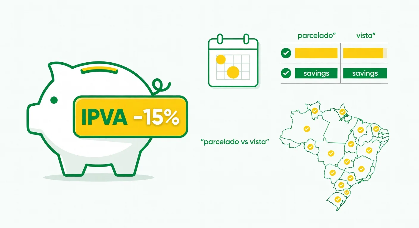 Desconto IPVA 2026: como conseguir abatimento com pagamento antecipado
