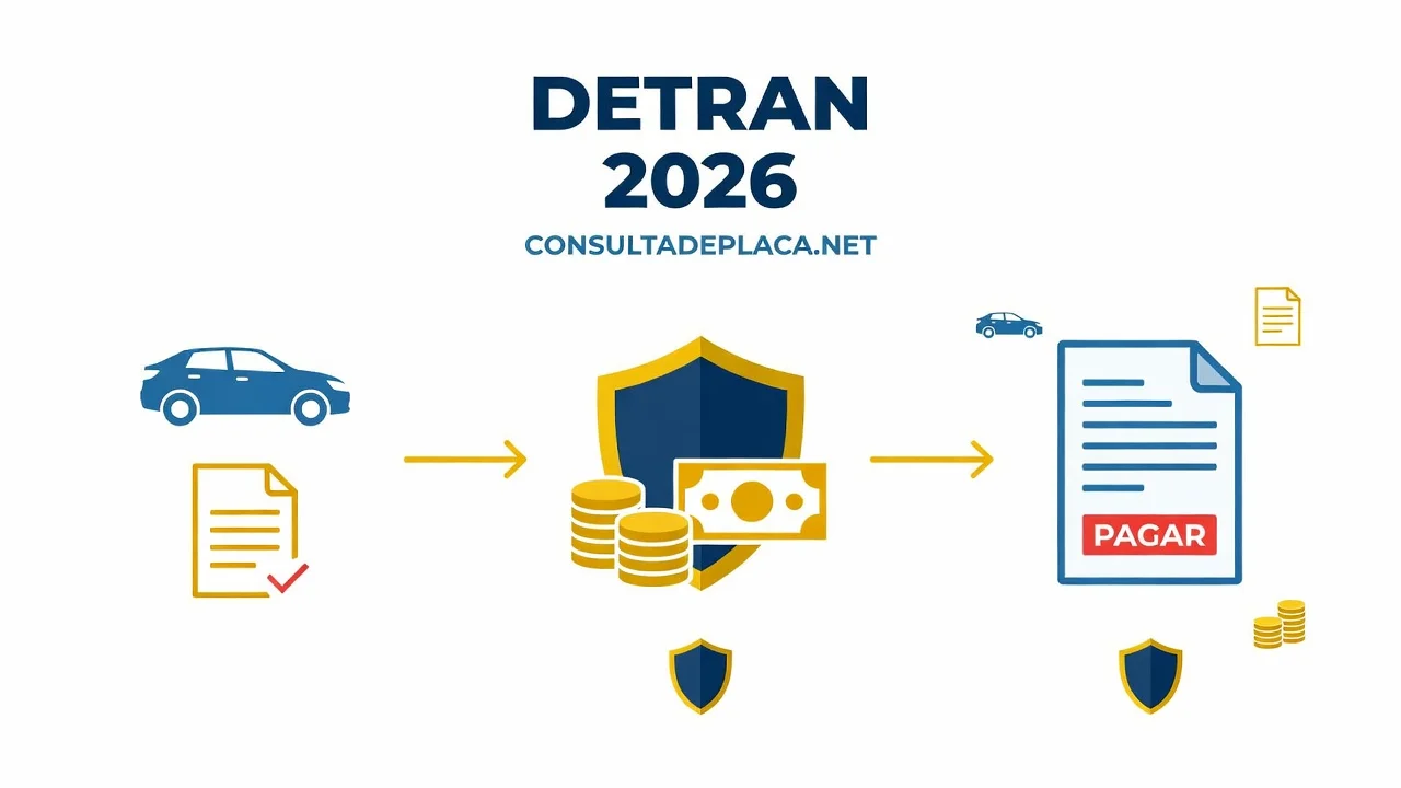 DETRAN Emissão de Débitos do Veículo pela Placa 2026