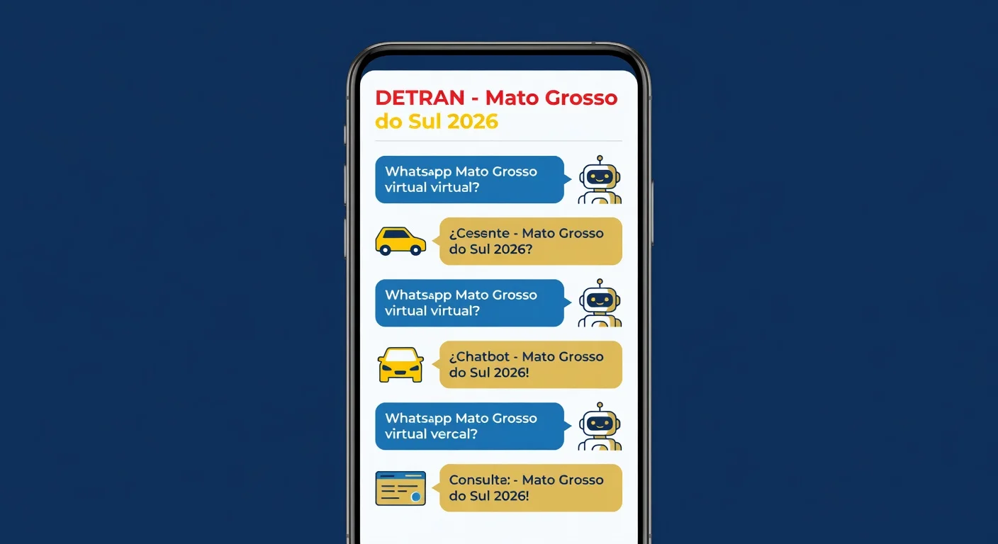 DETRAN Mato Grosso do Sul no WhatsApp 2026: Número Oficial, Chatbot e Atendimento Digital
