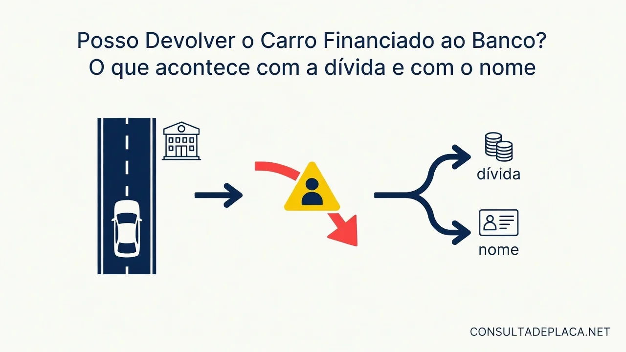 Posso Devolver o Carro Financiado ao Banco? O que acontece com a dívida e com o nome