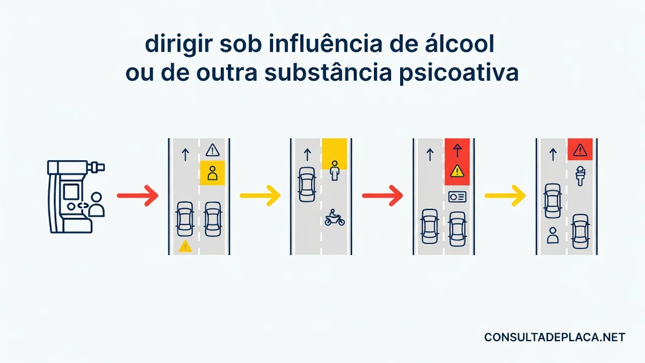 Artigo 165 do CTB: dirigir sob influência de álcool ou de outra substância psicoativa