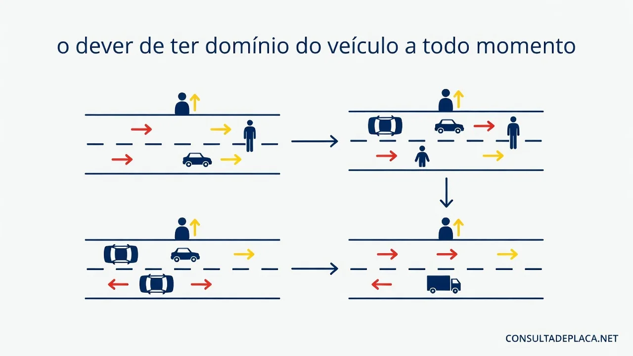 Artigo 28 do CTB: o dever de ter domínio do veículo a todo momento