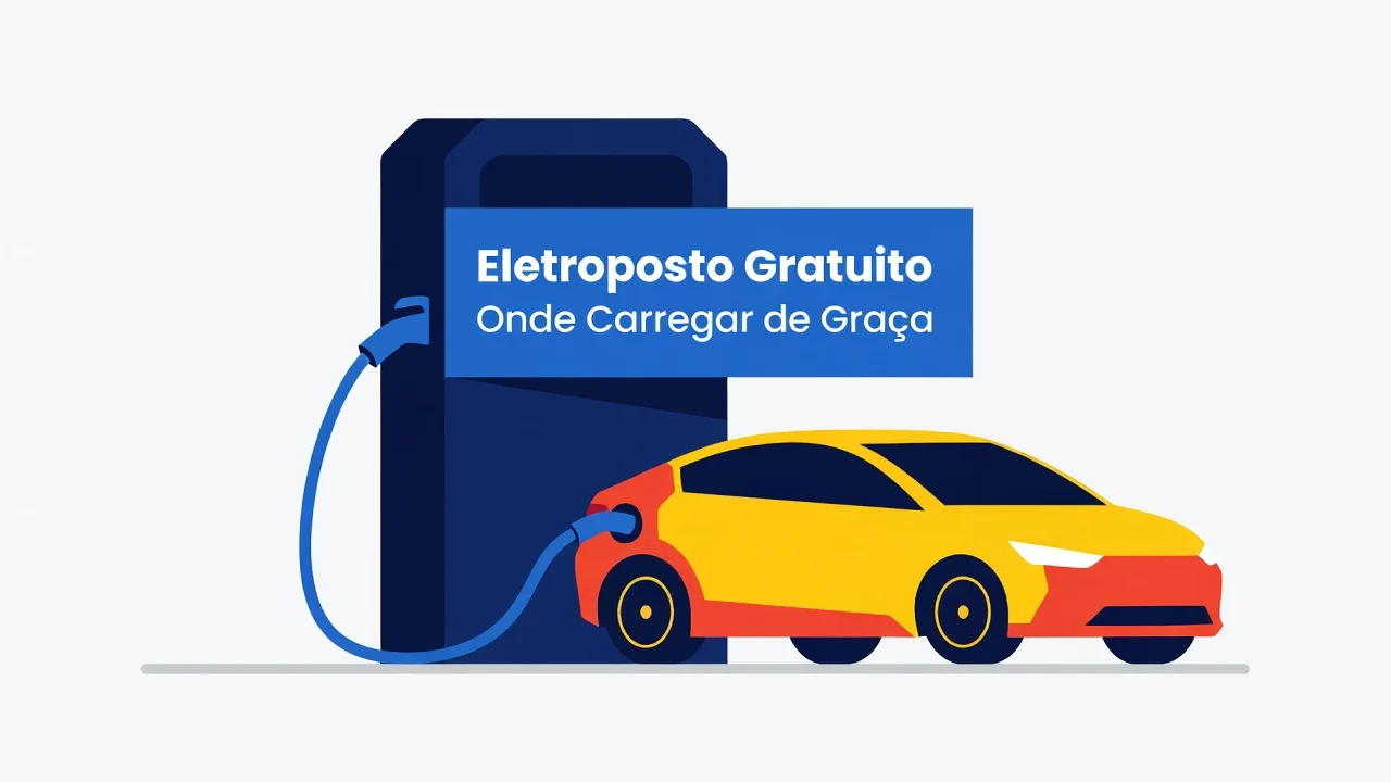 Eletroposto Gratuito Onde Carregar de Graca