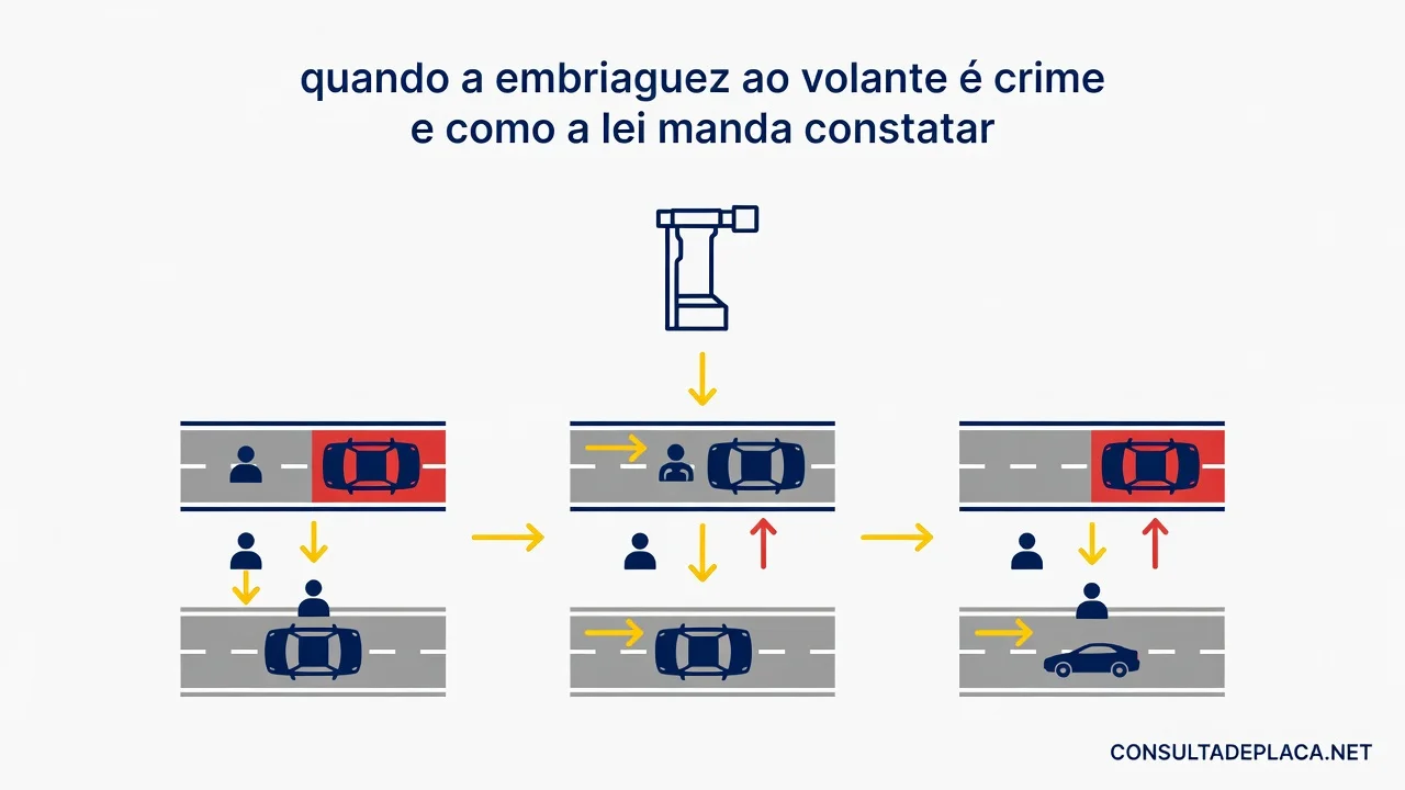Artigo 306 do CTB: quando a embriaguez ao volante é crime e como a lei manda constatar