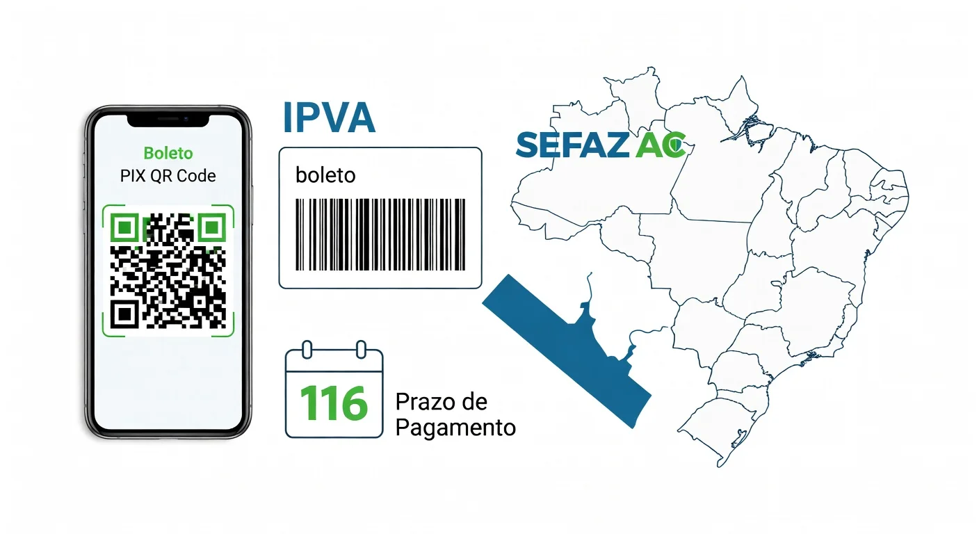 Como emitir boleto IPVA Acre 2026: passo a passo SEFAZ-AC