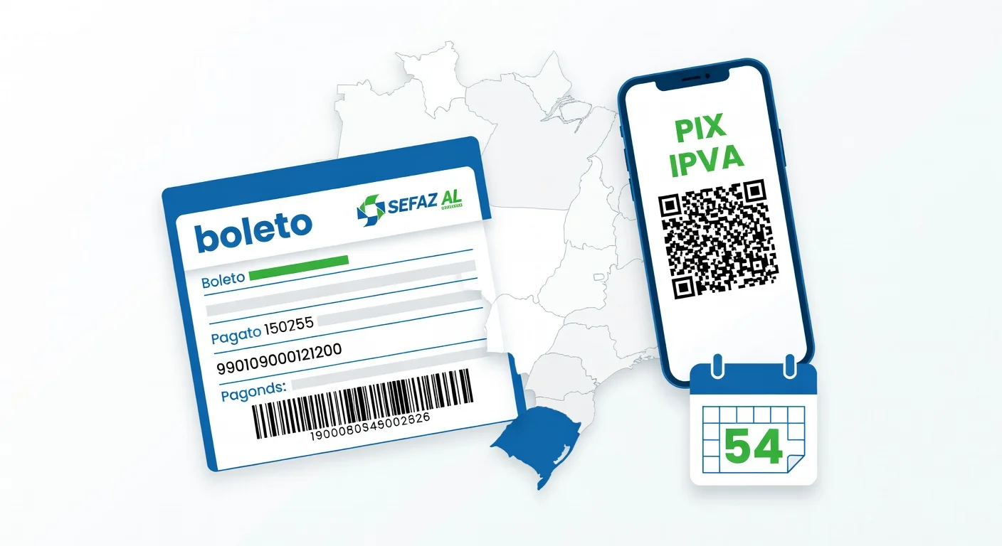 Como emitir boleto IPVA Alagoas 2026: passo a passo SEFAZ-AL
