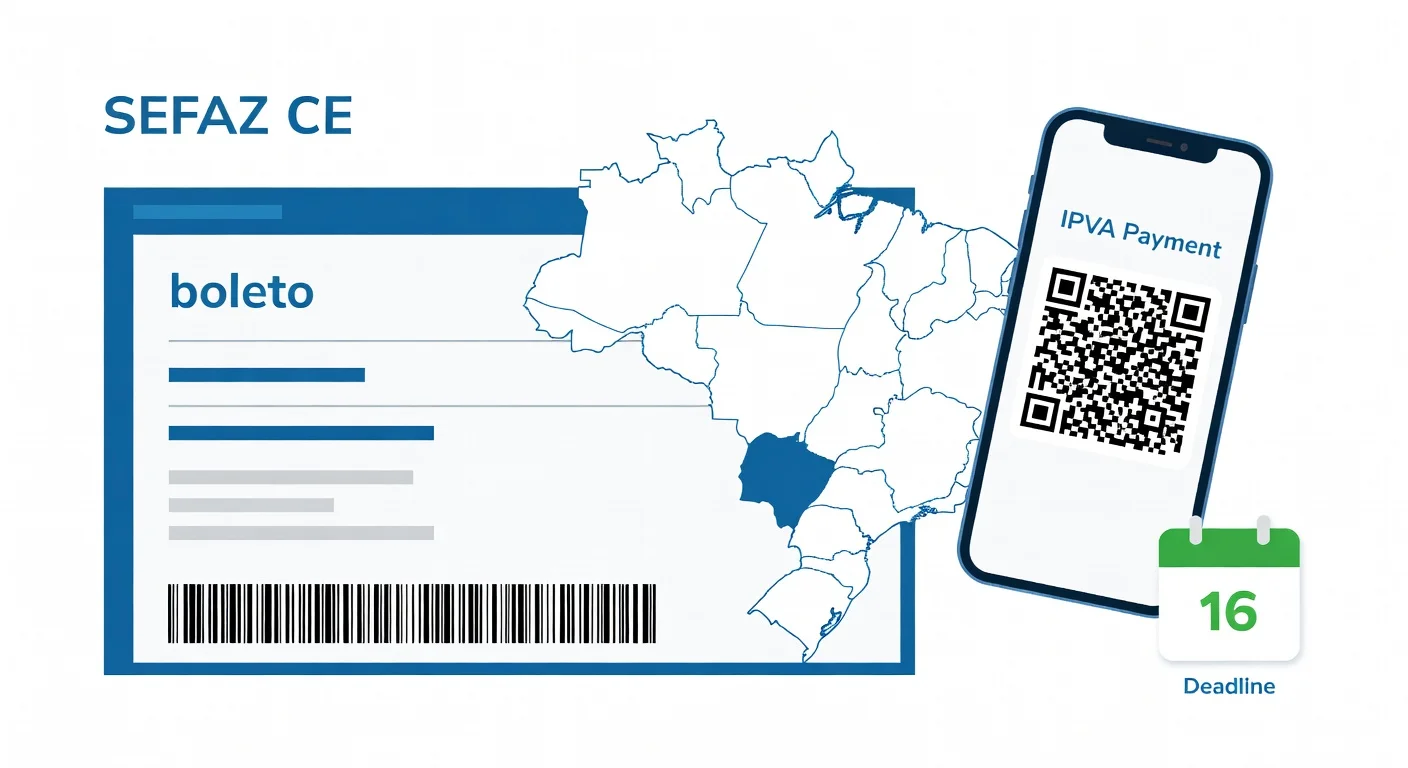 Como emitir boleto IPVA Ceará 2026: passo a passo SEFAZ-CE