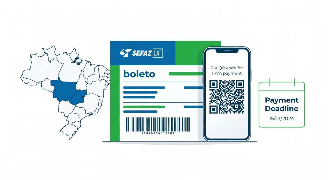 Como emitir boleto IPVA Distrito Federal 2026: passo a passo SEF-DF