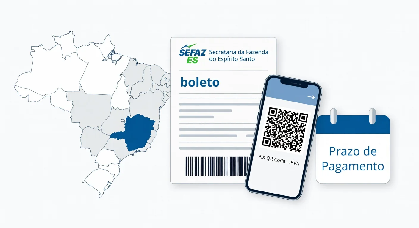 Como emitir boleto IPVA Espírito Santo 2026: passo a passo SEFAZ-ES