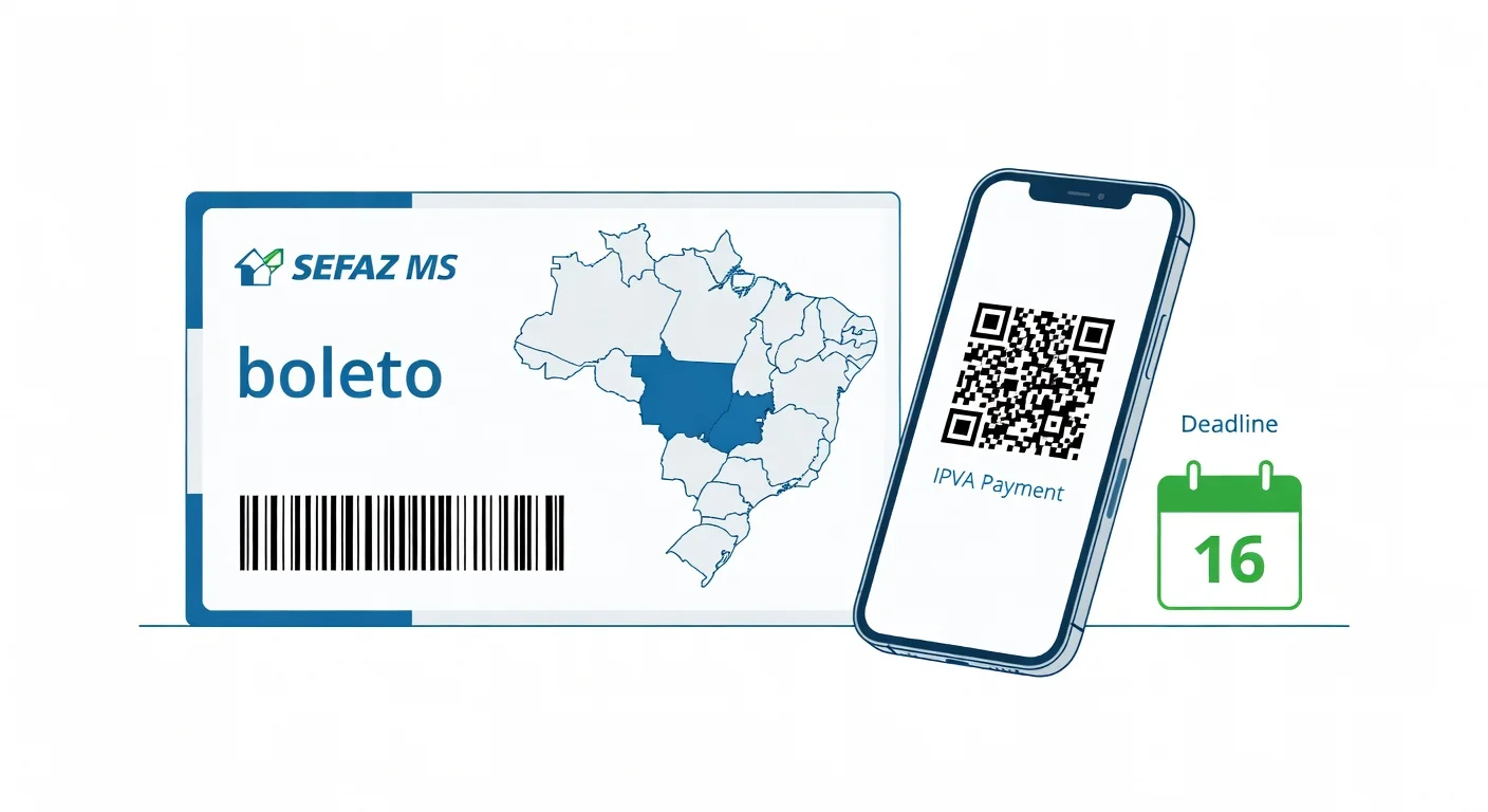 Como emitir boleto IPVA Mato Grosso do Sul 2026: passo a passo SEFAZ-MS