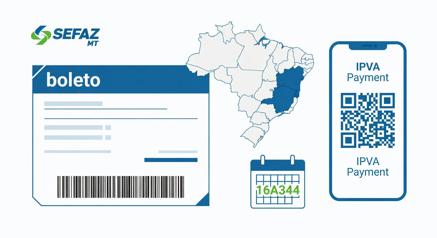Como emitir boleto IPVA Mato Grosso 2026: passo a passo SEFAZ-MT