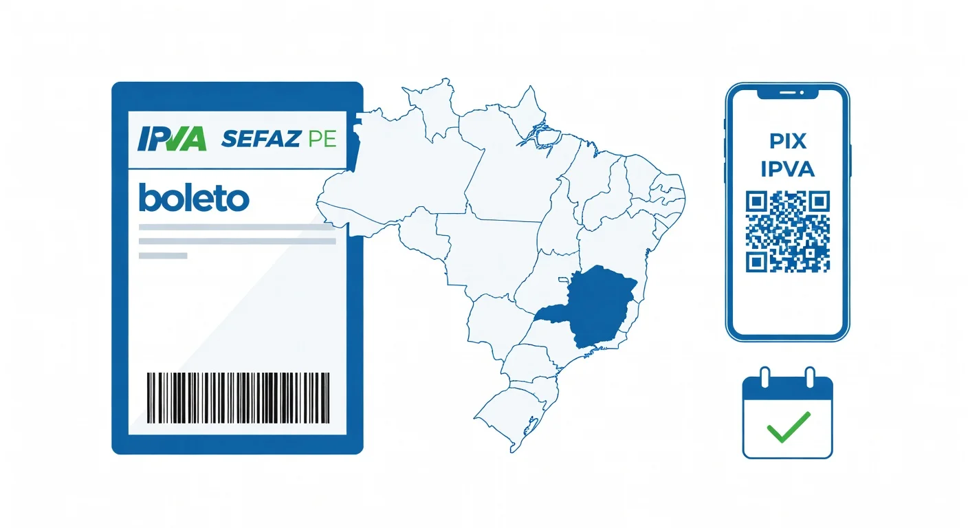 Como emitir boleto IPVA Pernambuco 2026: passo a passo SEFAZ-PE