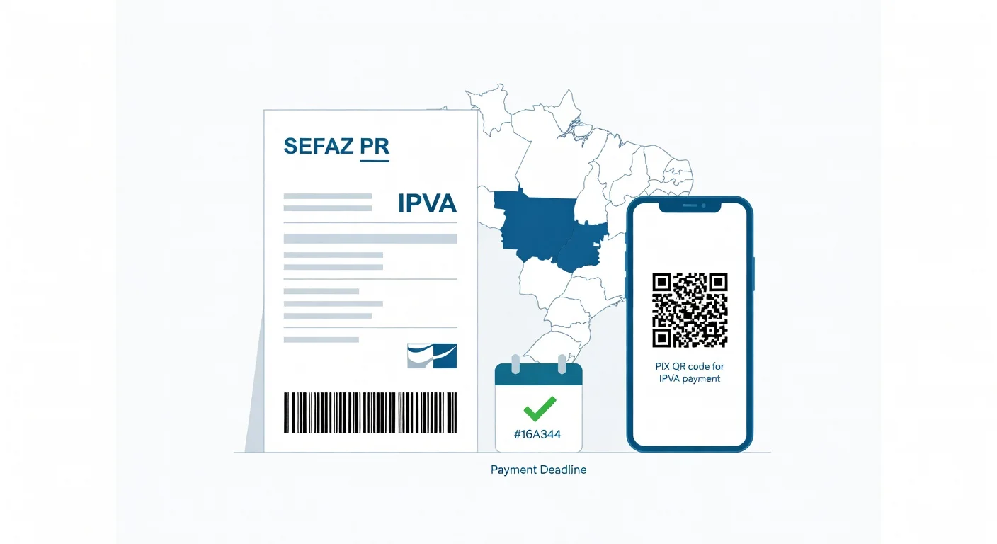 Como emitir boleto IPVA Paraná 2026: passo a passo SEFA-PR