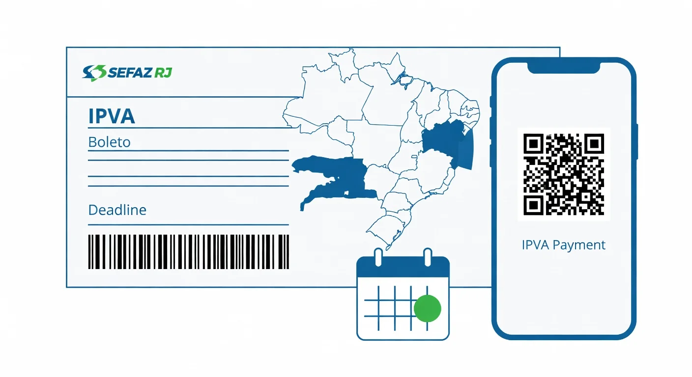 Como emitir boleto IPVA Rio de Janeiro 2026: passo a passo SEFAZ-RJ