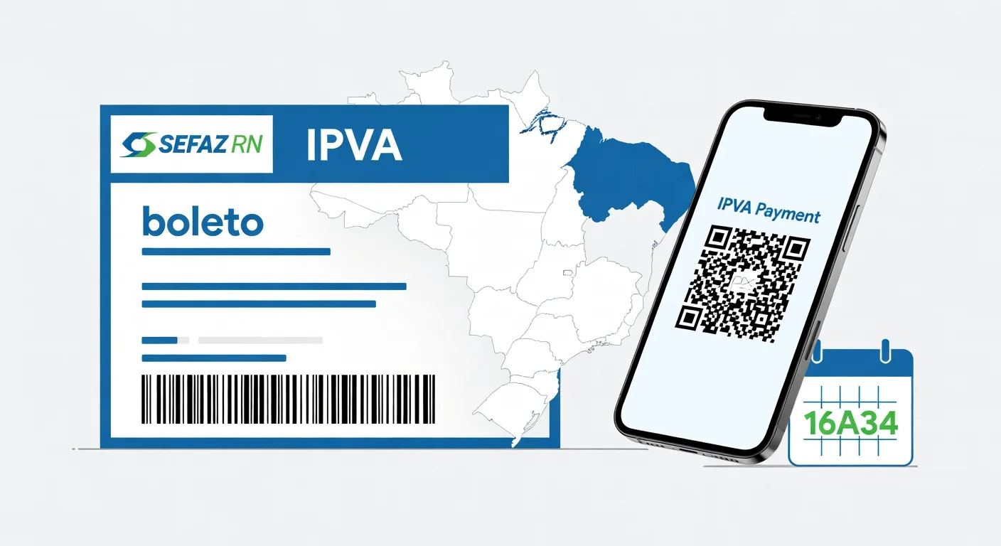 Como emitir boleto IPVA Rio Grande do Norte 2026: passo a passo SEFAZ-RN