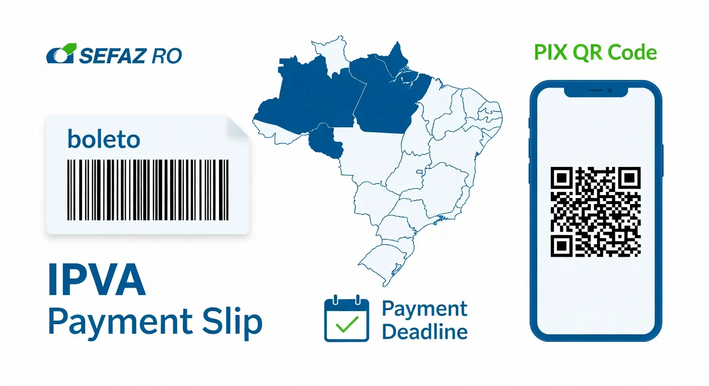 Como emitir boleto IPVA Rondônia 2026: passo a passo SEFAZ-RO