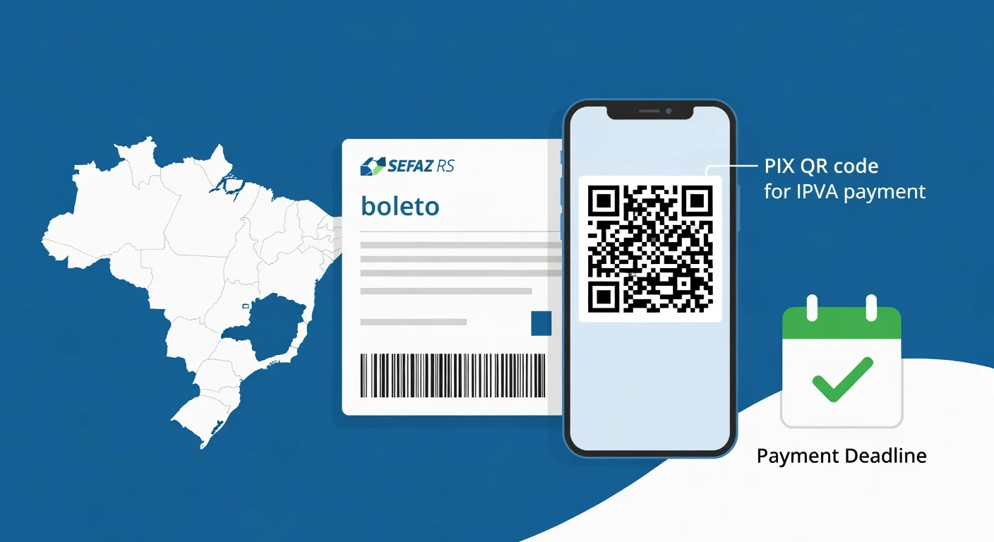 Como emitir boleto IPVA Rio Grande do Sul 2026: passo a passo Receita Estadual RS