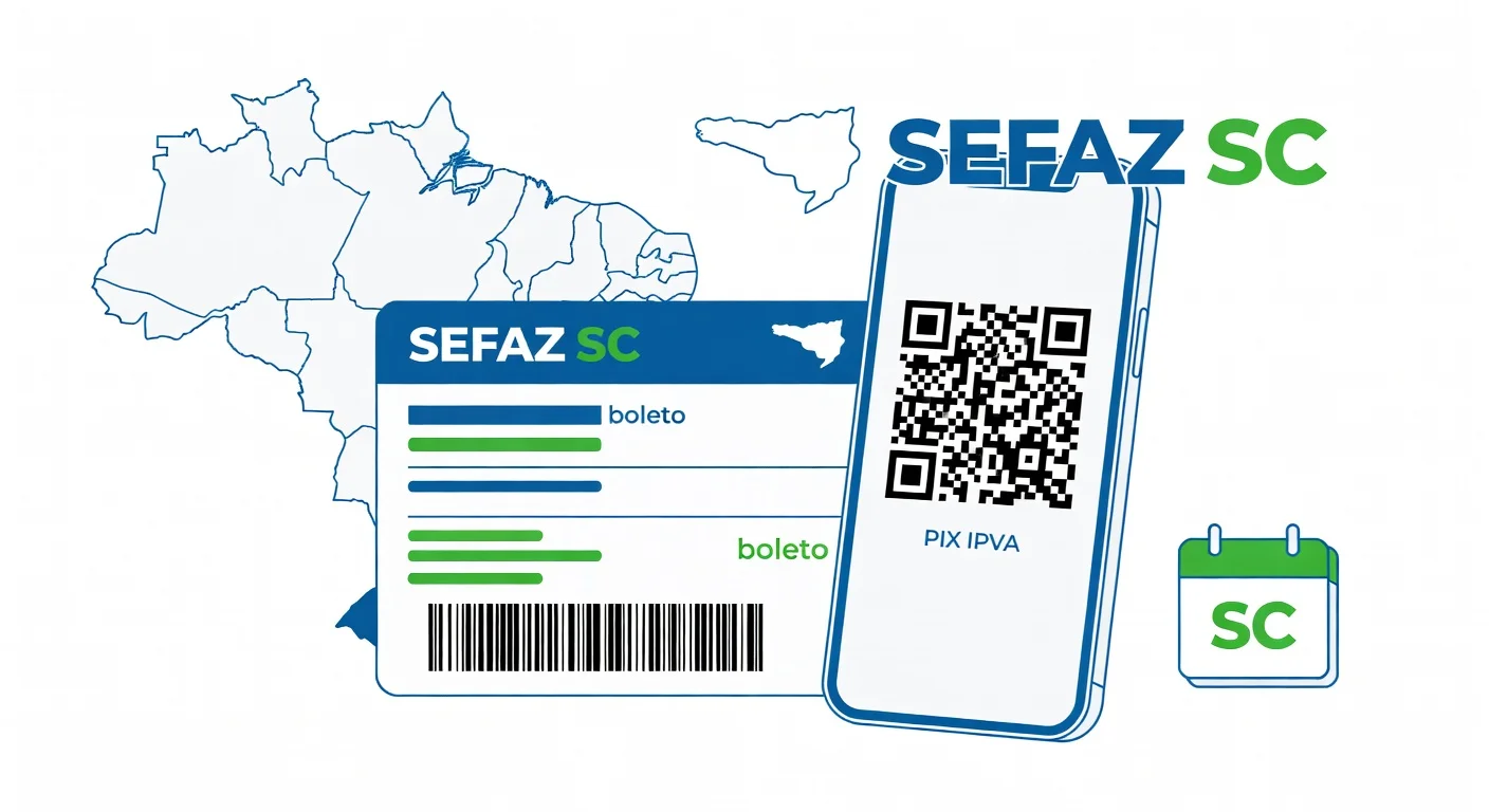 Como emitir boleto IPVA Santa Catarina 2026: passo a passo SEF-SC