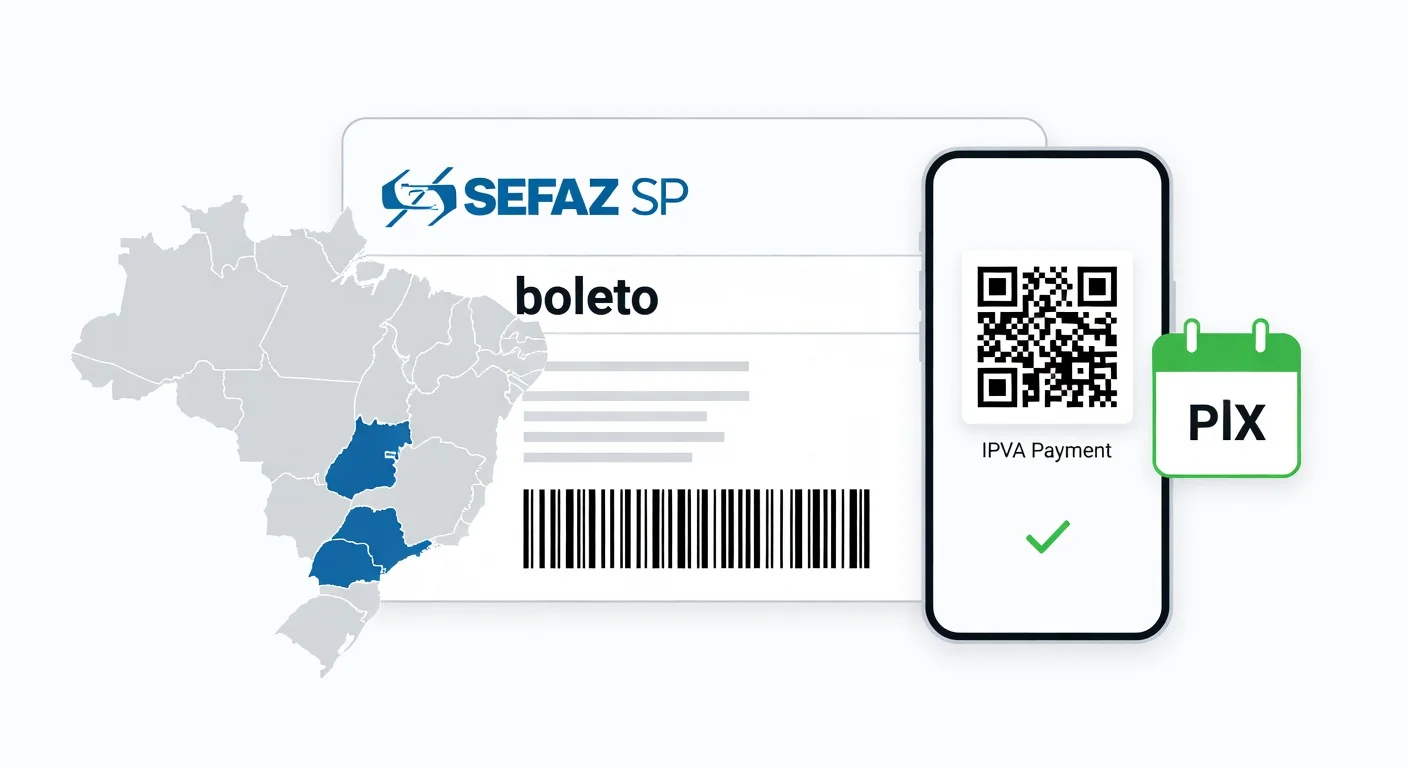 Como emitir boleto IPVA São Paulo 2026: passo a passo SEFAZ-SP