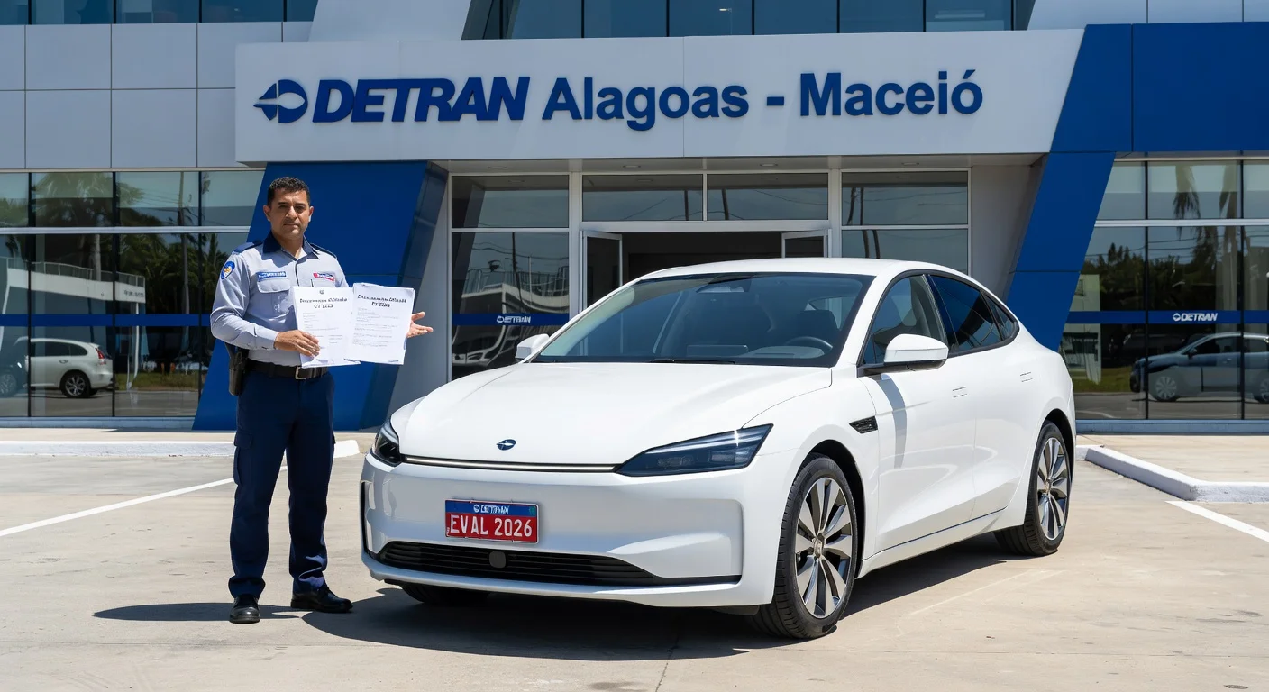 Emplacamento de Carro Elétrico em Alagoas 2026: Custo