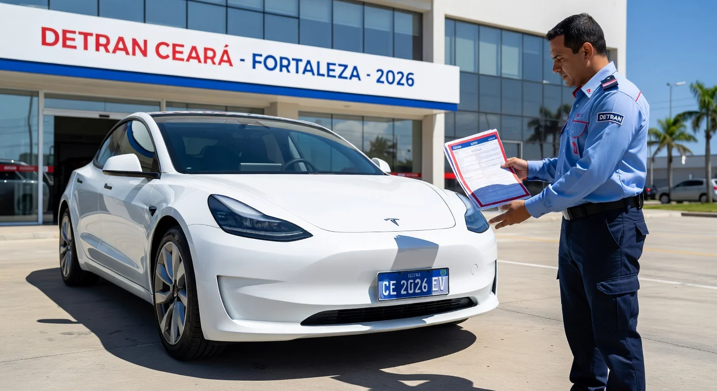 Emplacamento de Carro Elétrico em Ceará 2026: Custo