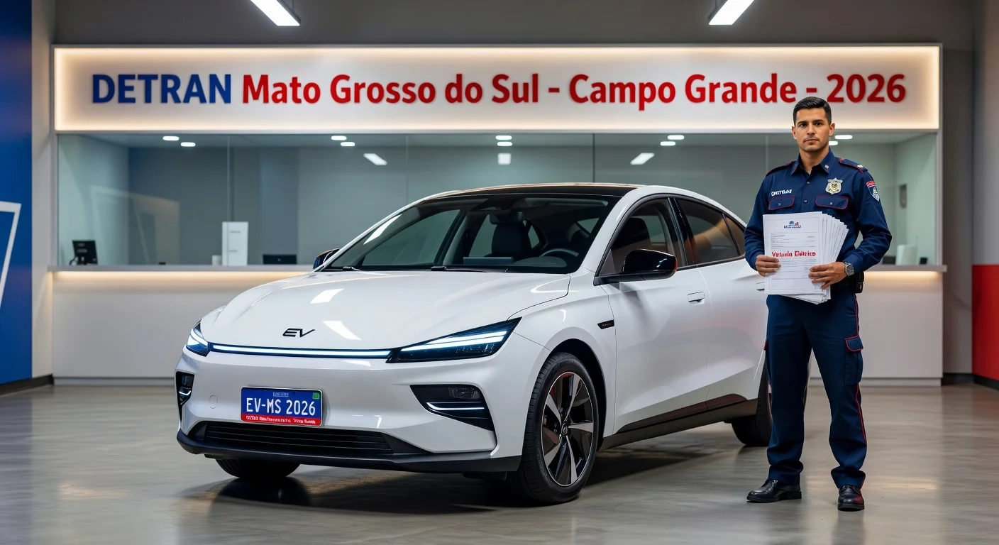 Emplacamento de Carro Elétrico em Mato Grosso do Sul 2026: Custo