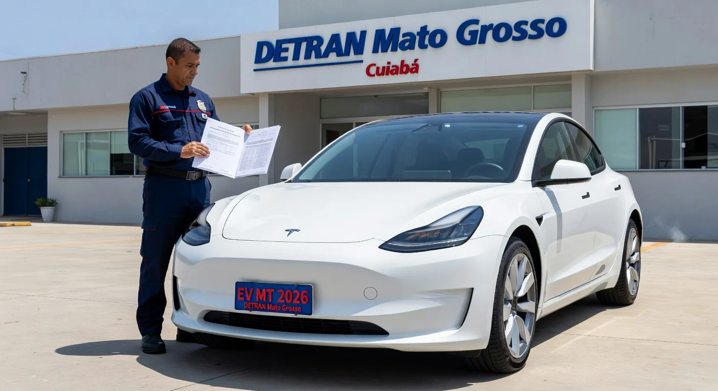 Emplacamento de Carro Elétrico em Mato Grosso 2026: Custo