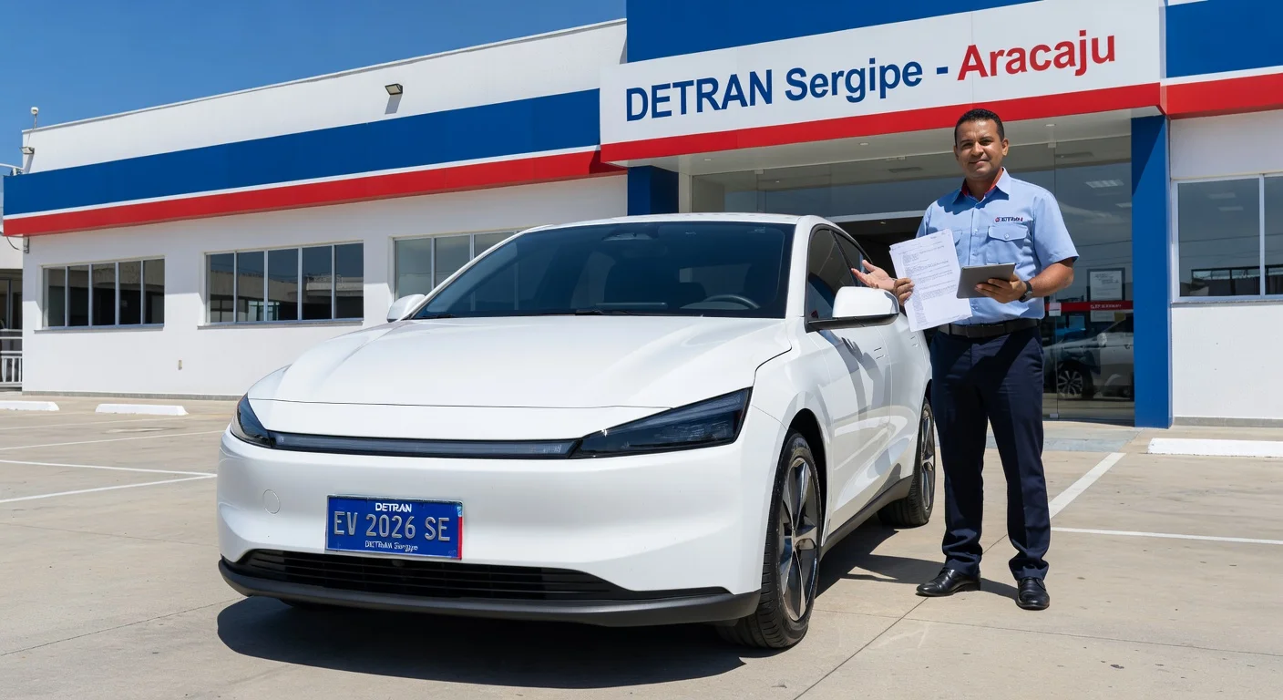 Emplacamento de Carro Elétrico em Sergipe 2026: Custo