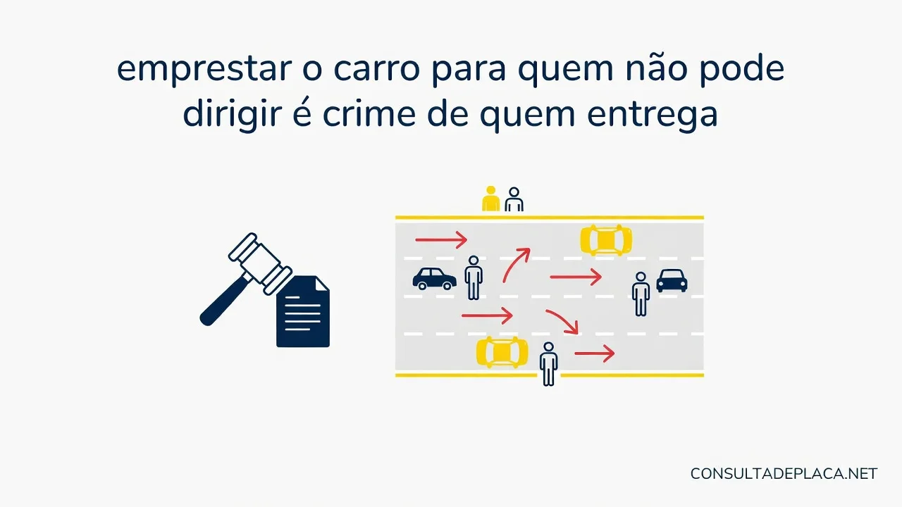 Artigo 310 do CTB: emprestar o carro para quem não pode dirigir é crime de quem entrega