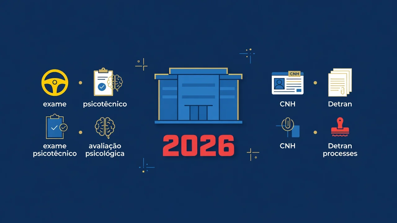 Exame Psicotécnico da CNH 2026: como funciona e reprovação