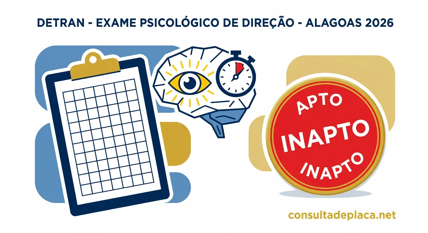 Exame Psicotécnico do DETRAN Alagoas 2026: Como Funciona, Valor e O Que Reprova