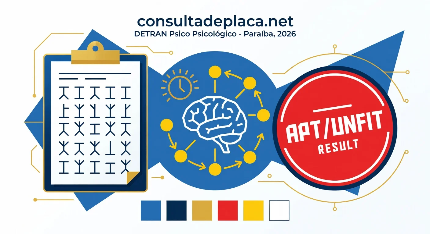 Exame Psicotécnico do DETRAN Paraíba 2026: Como Funciona, Valor e O Que Reprova