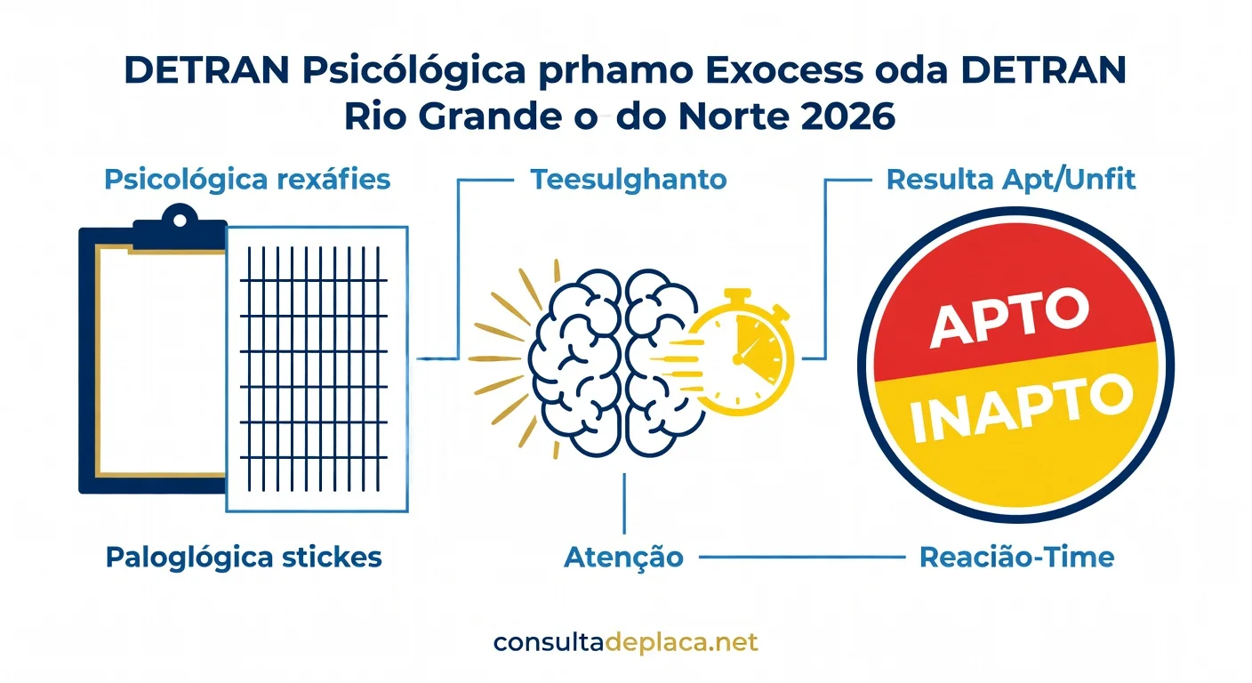 Exame Psicotécnico do DETRAN Rio Grande do Norte 2026: Como Funciona, Valor e O Que Reprova