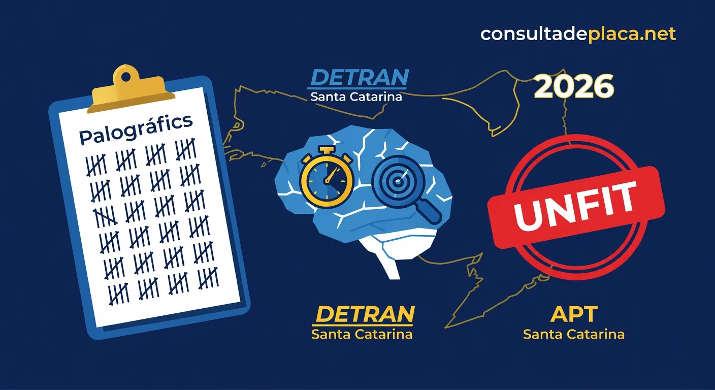 Exame Psicotécnico do DETRAN Santa Catarina 2026: Como Funciona, Valor e O Que Reprova