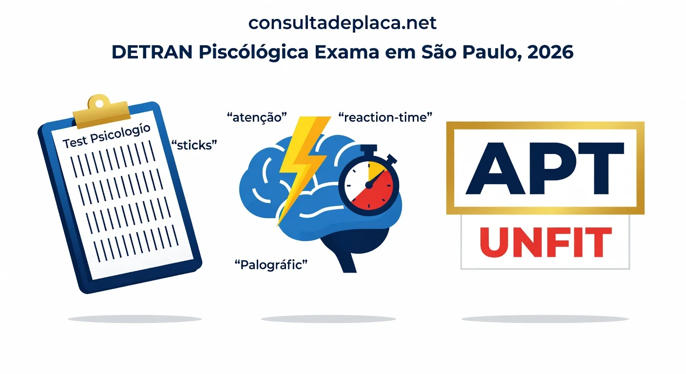 Exame Psicotécnico do DETRAN São Paulo 2026: Como Funciona, Valor e O Que Reprova
