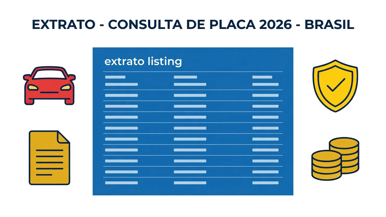 Extrato de Débitos do Veículo pela Placa em 2026