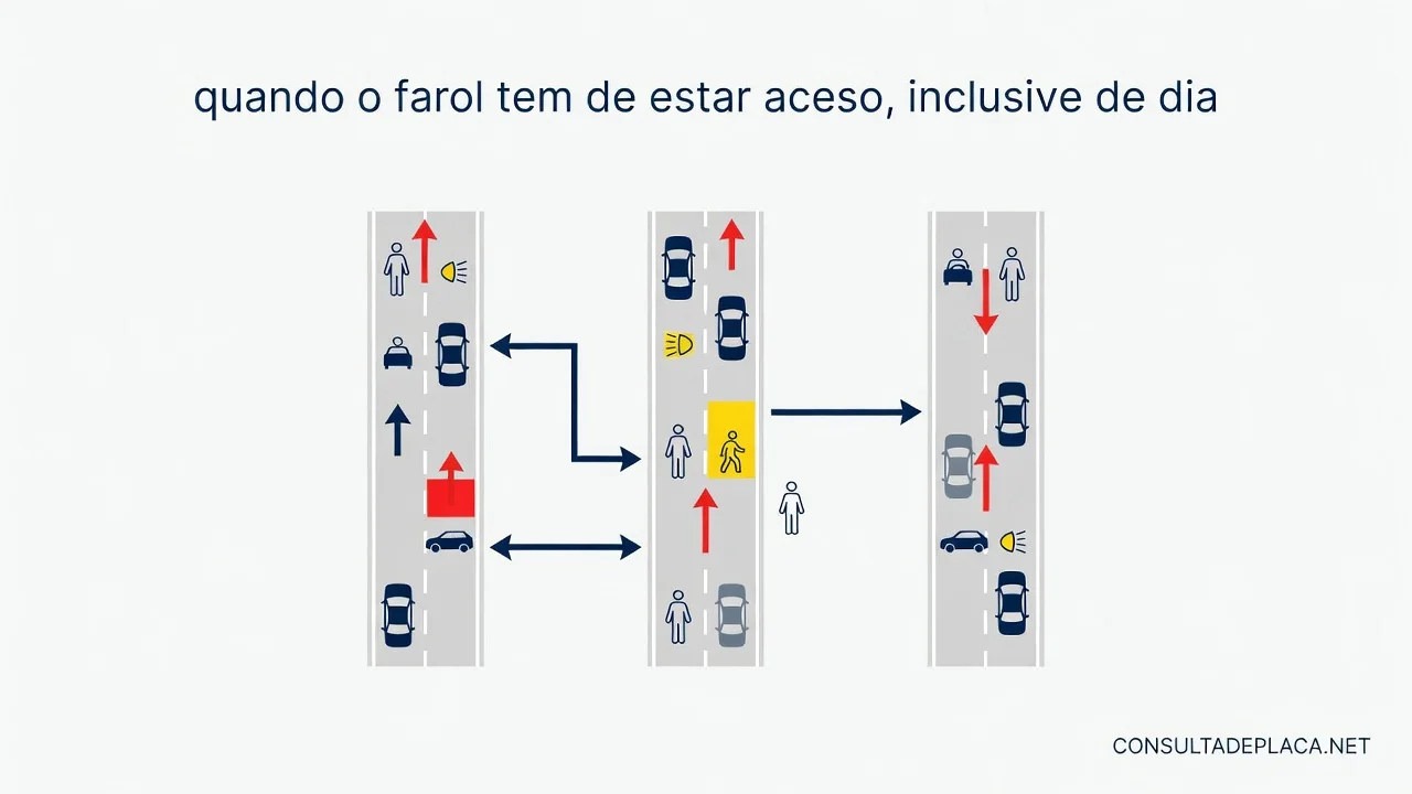 Artigo 40 do CTB: quando o farol tem de estar aceso, inclusive de dia