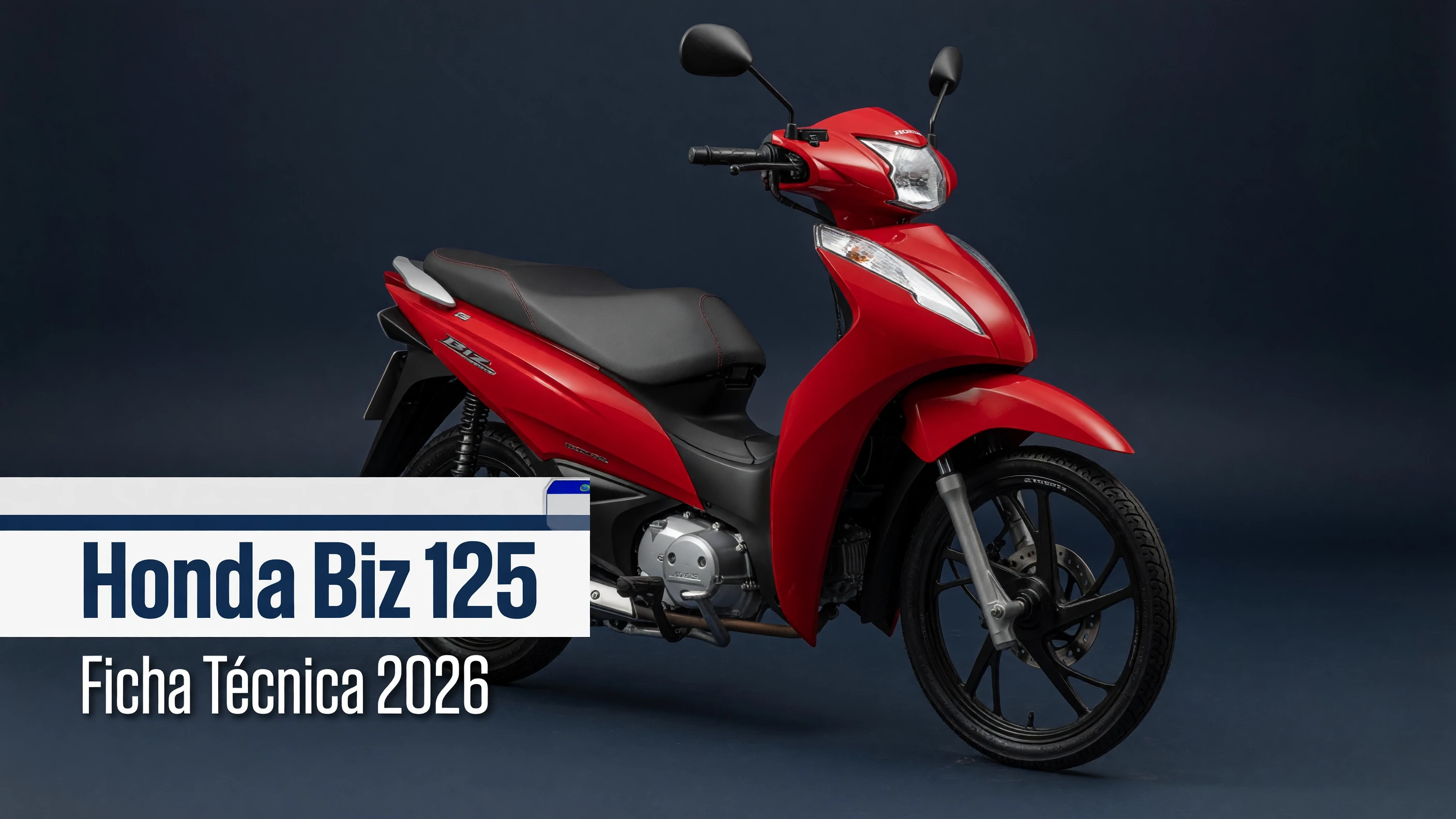 Ficha Técnica Honda Biz 125 2026: Motor e Consumo