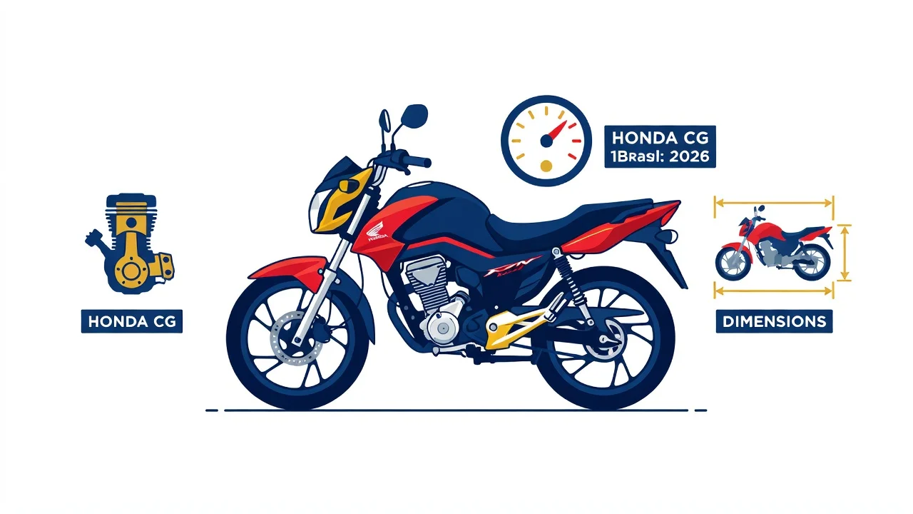 Ficha Técnica Honda CG 125 Fan 2026: Motor e Specs