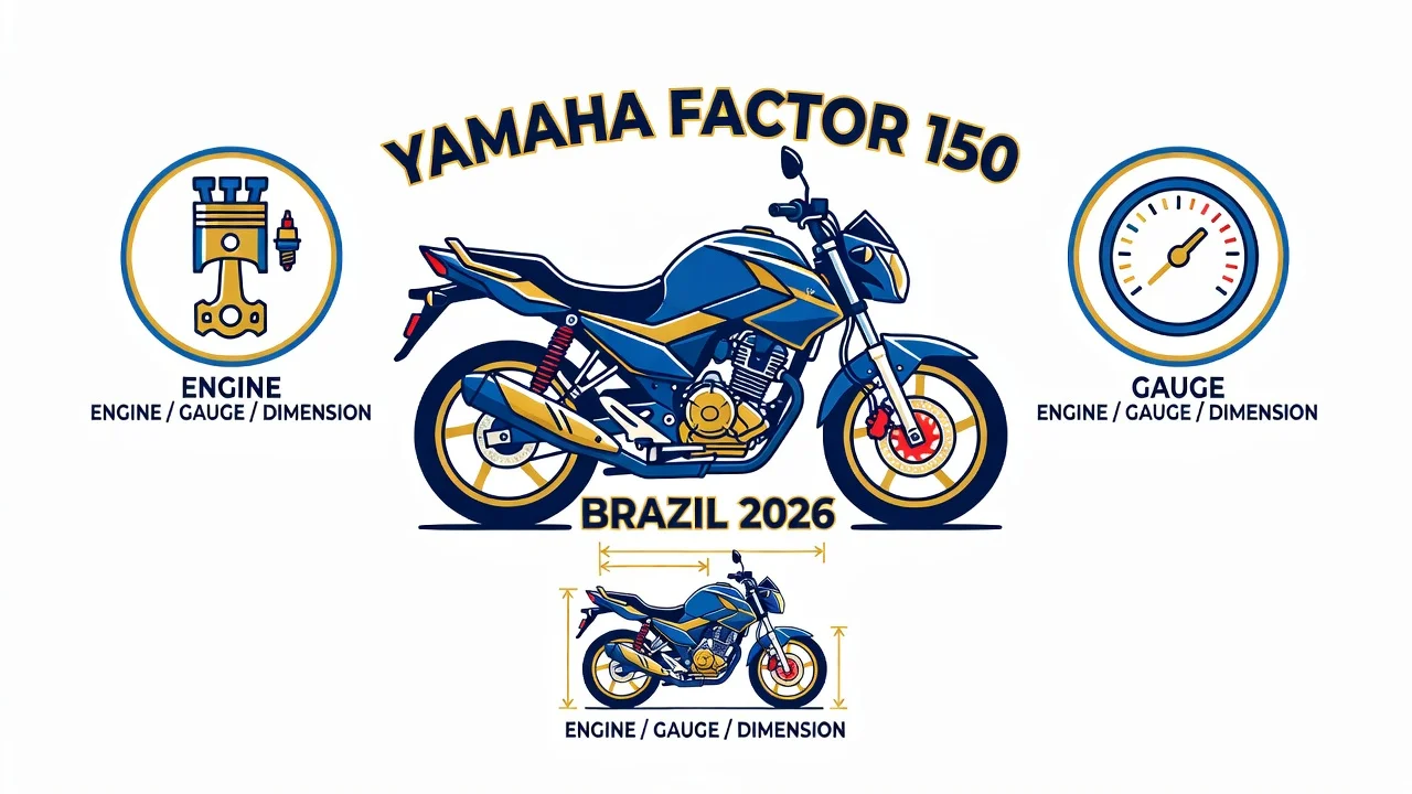 Ficha Técnica Yamaha Factor 150 2026: Motor Flex e Consumo