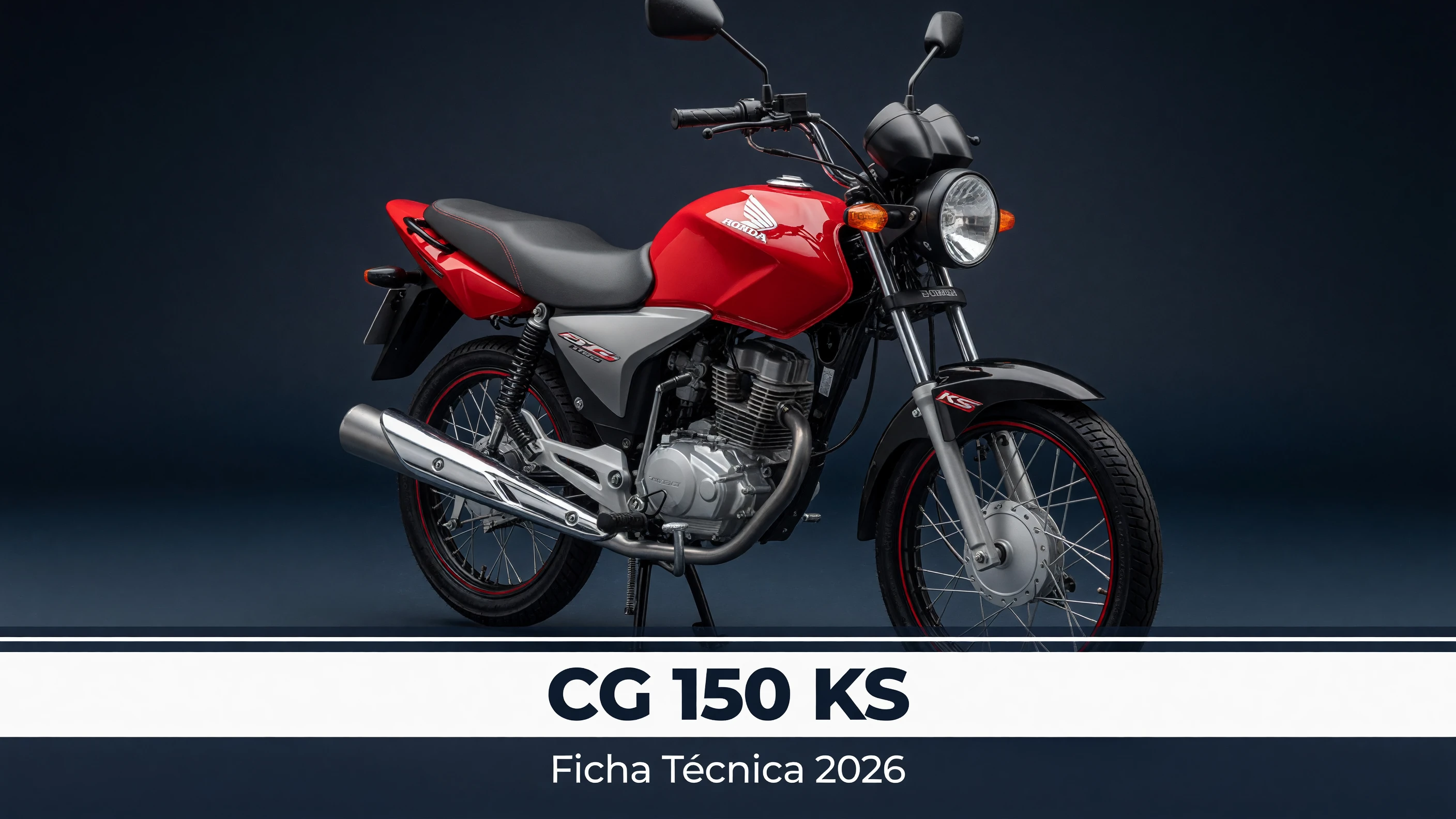 Ficha Técnica CG 150 KS 2026: Motor, Consumo e Freios