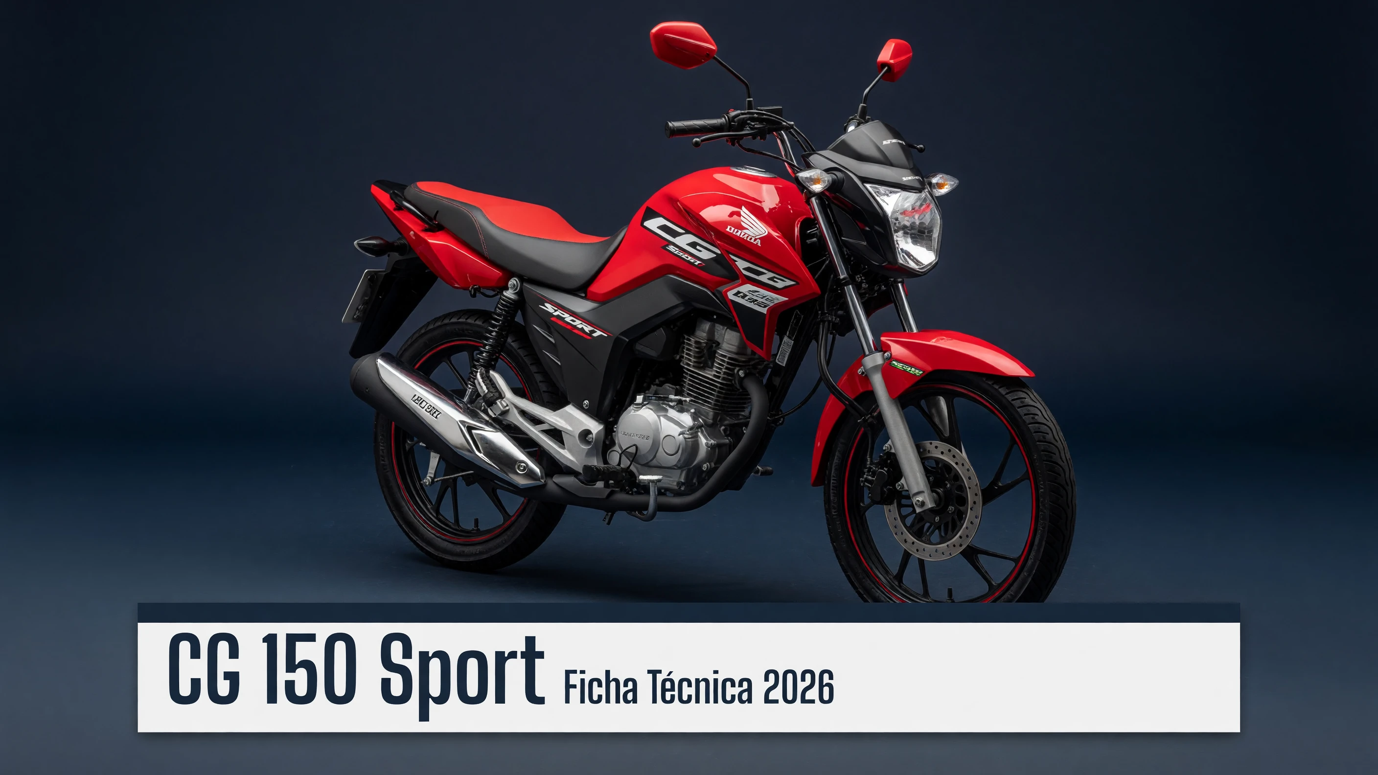 Ficha Técnica CG 150 Sport 2026: Motor, Freios e Diferenças
