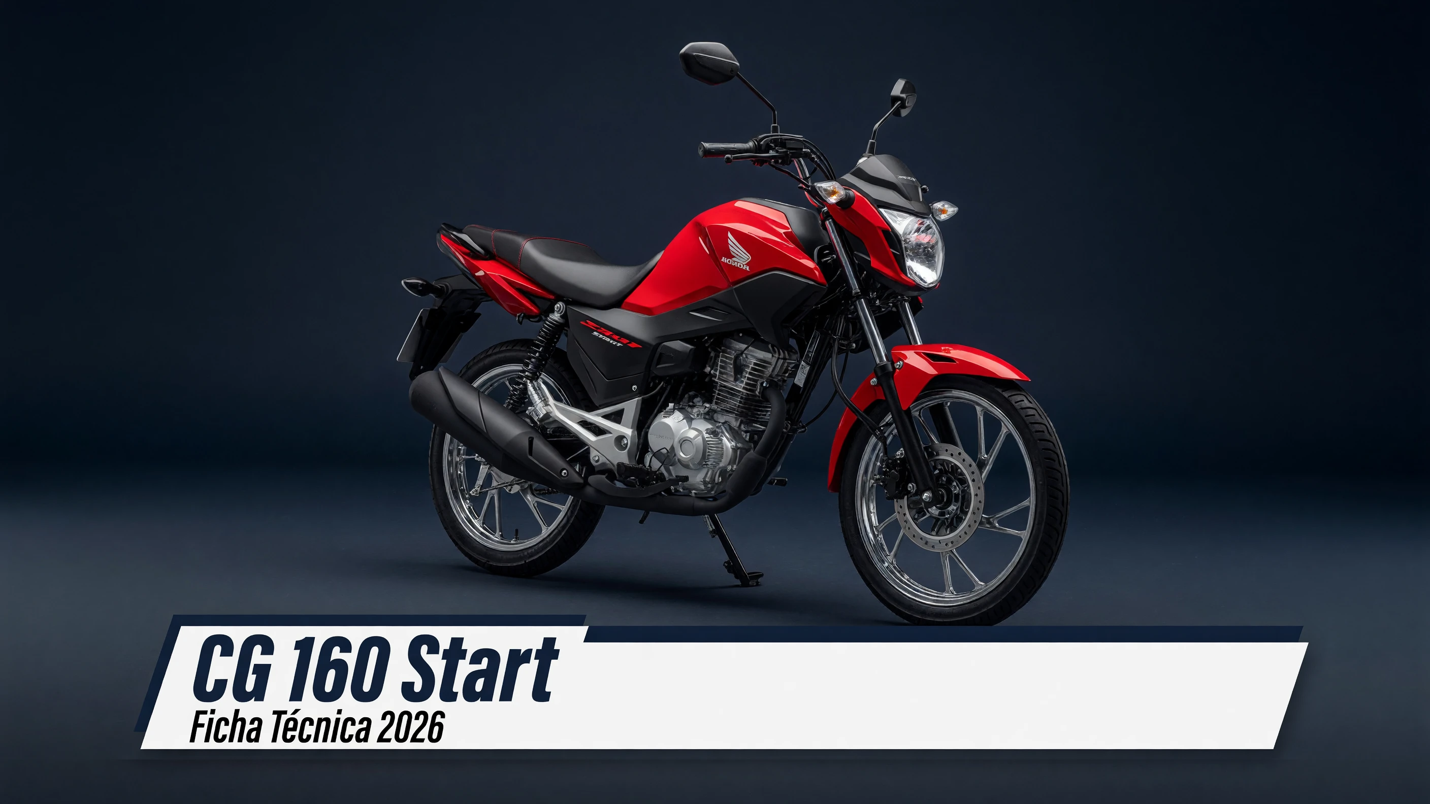 Ficha Técnica CG 160 Start 2026: Motor, Consumo e Medidas