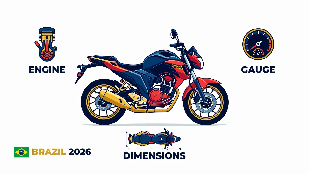 Ficha Técnica Yamaha Fazer 250 2026: Motor e Consumo
