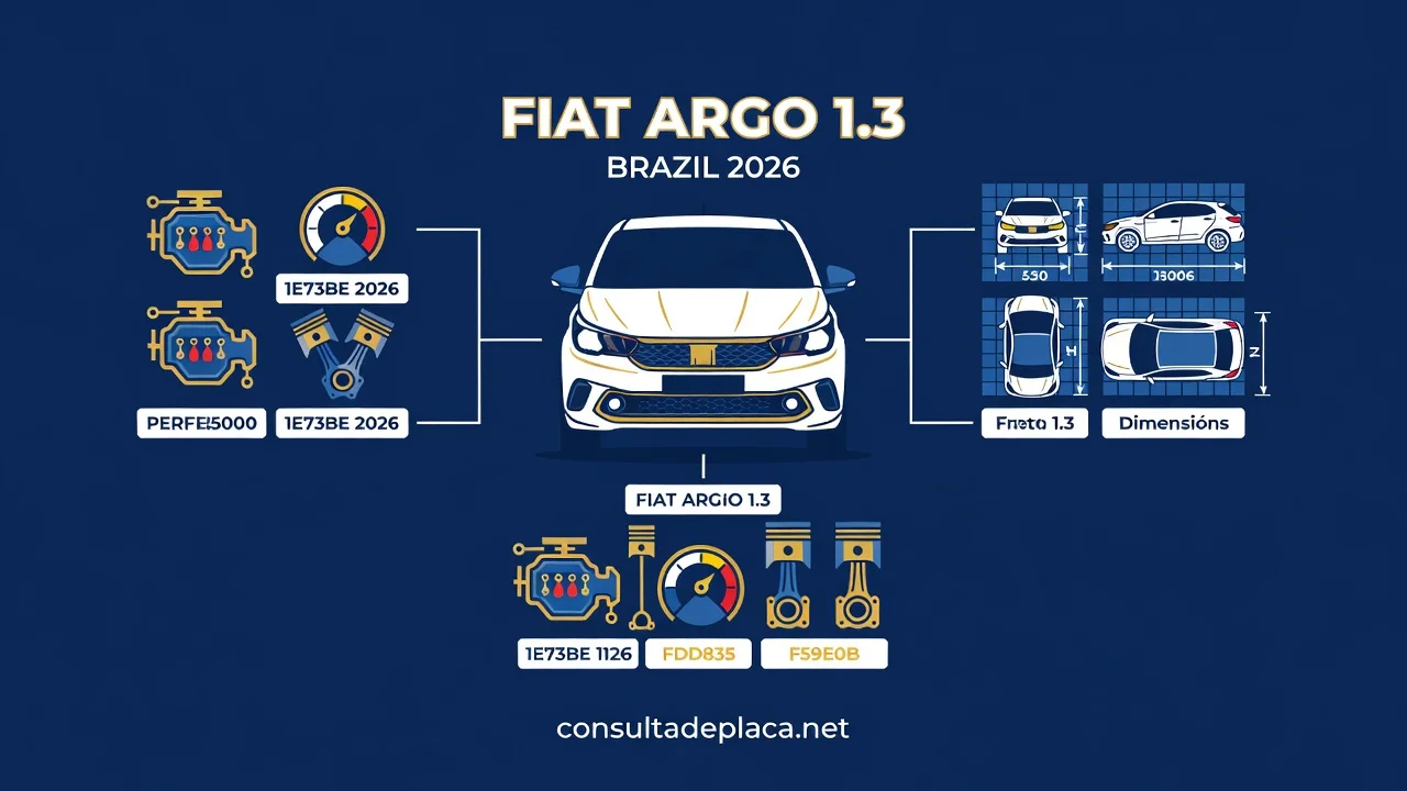 Ficha Técnica Argo 1.3 2026: Motor Firefly, Consumo e Medidas