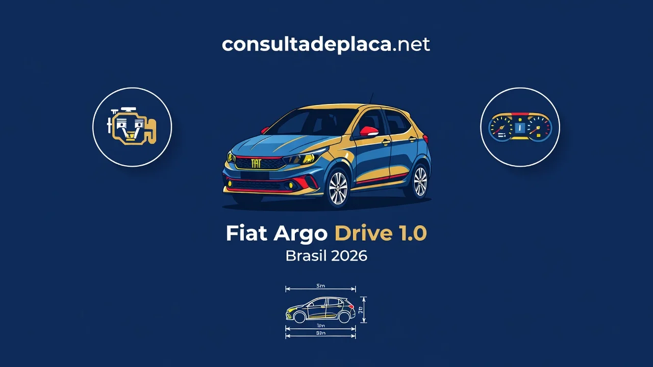 Ficha Técnica Argo Drive 1.0 2026: Motor Firefly e Consumo