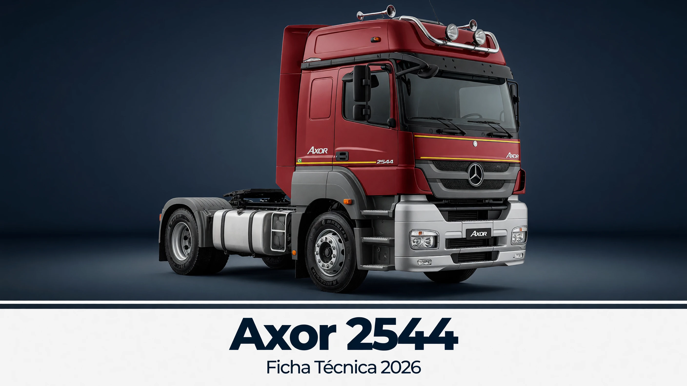 Ficha Técnica Axor 2544: Motor, PBT e Capacidade de Tração