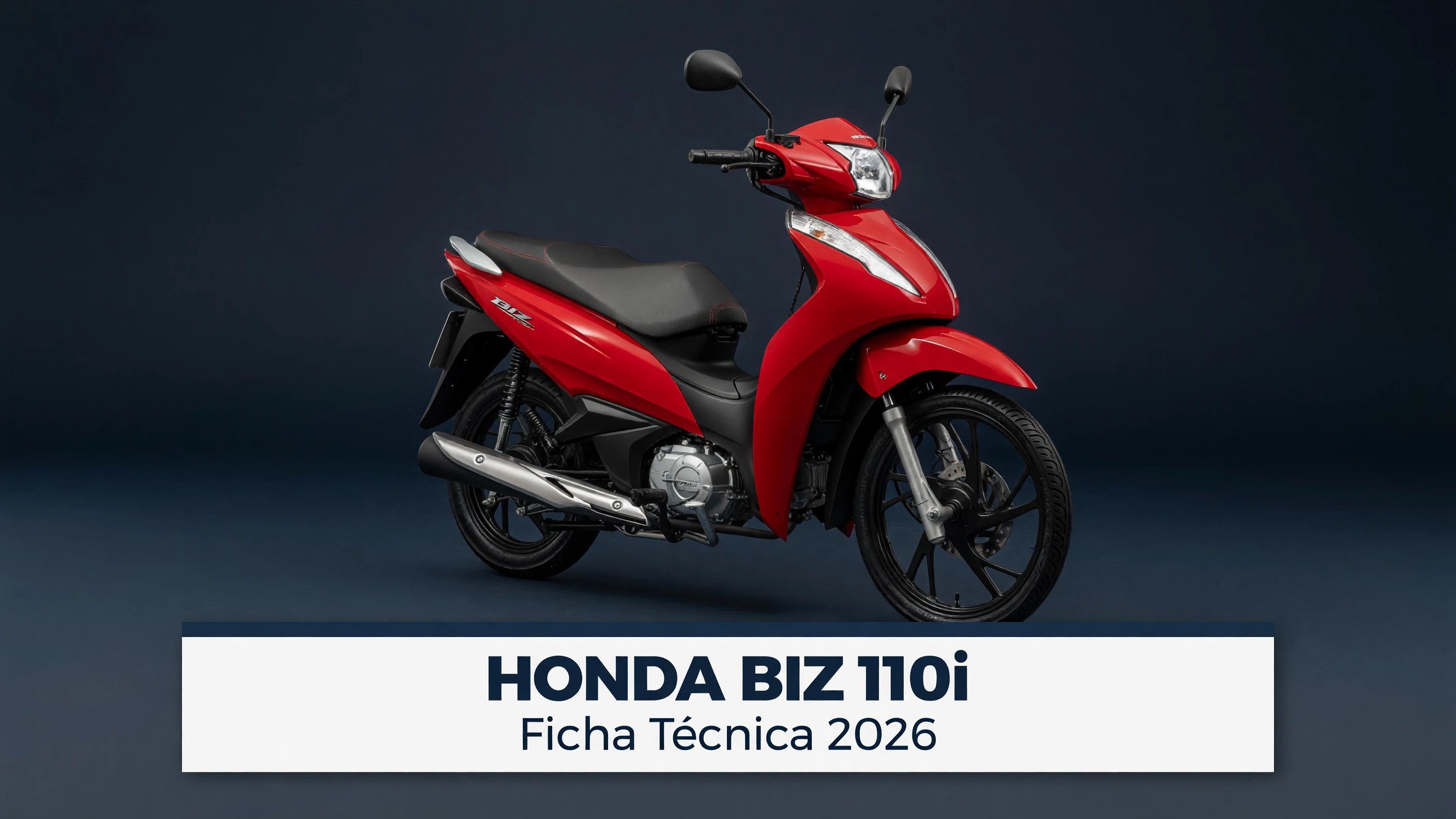 Ficha Técnica Honda Biz 110i 2026: Motor, Consumo e Freios